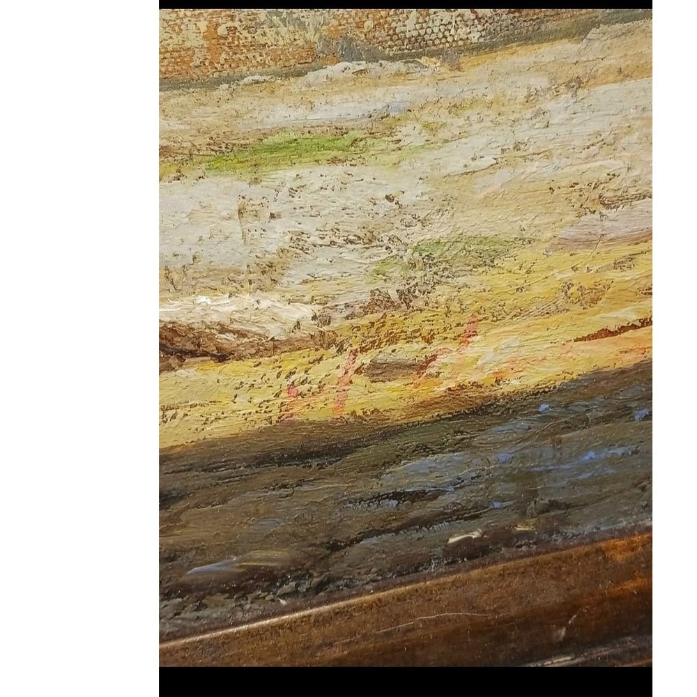 2 Antique Framed Oil Paintings Roman Ruins In the manner of Giuseppe DeSimone - Picture 4 of 8